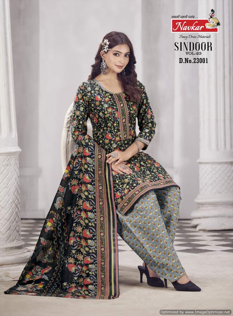 Sindoor Vol 23 By Navkar Pure Cotton Printed Readymade Dress Wholesale Shop In Surat